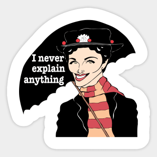 Mary Poppins Julie Andrews fan art Sticker